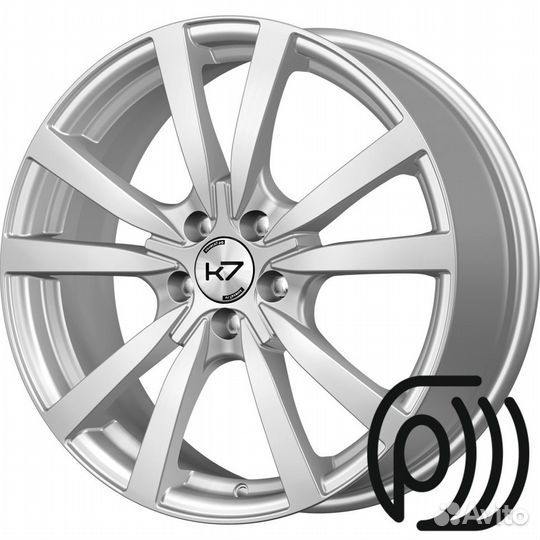Диск К7 К-107 Посейдон 7x17 5x112 Dia 66,6 (сереб