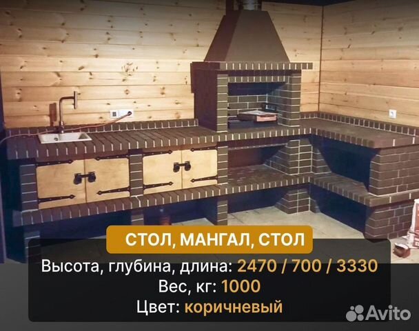 Модульная зона барбекю купить в Камышине | Товары для дома и дачи | Авито
