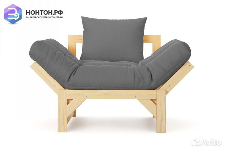 Кресло Амбер светло-серое