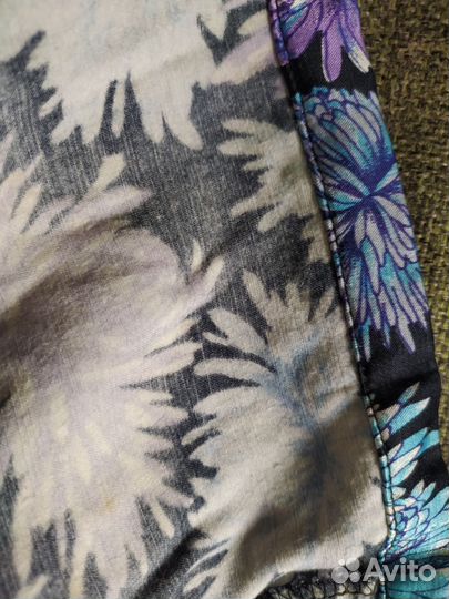 Халат женский, атласный хлопок. Винтаж