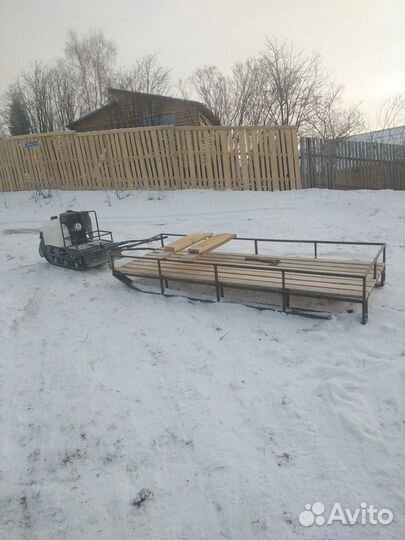 Сани на снегоход-мотобуксировщик