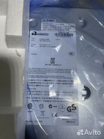 Коммутатор Cisco Catalyst 2960 WS-C2960-48TC-L