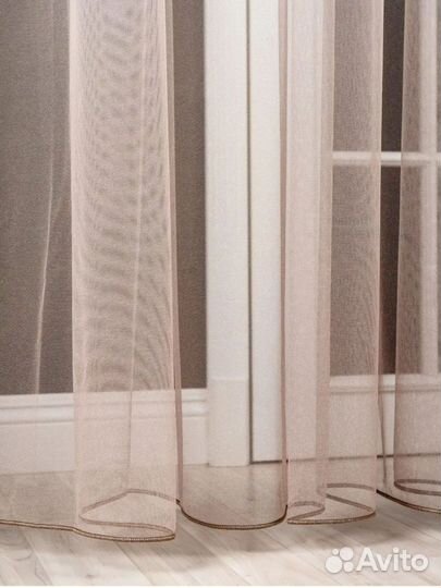 Тюль сетка на шторной ленте 5,0м на 2,5м