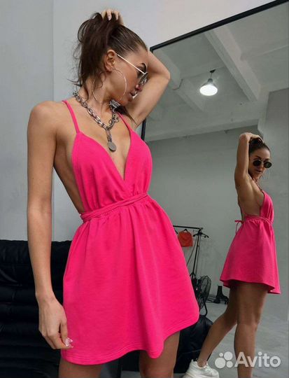 Платье мини летнее