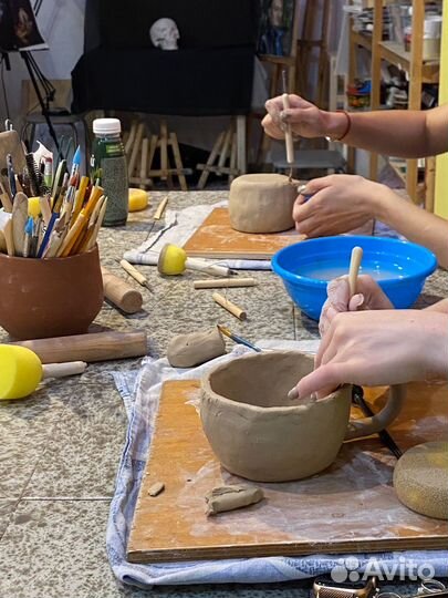 Мастер-класс на гончарном круге