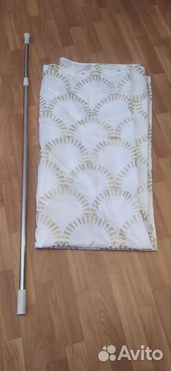 Карниз телескопический для шторки в ванной