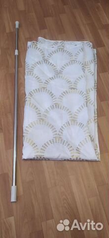 Карниз телескопический для шторки в ванной