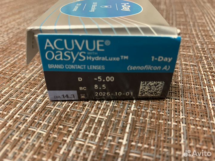 Линзы контактные acuvue oasys 1 day