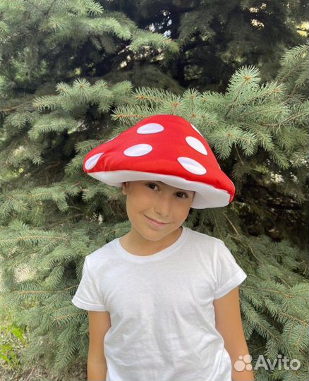 Карнавальная шапочка гриб Мухомор