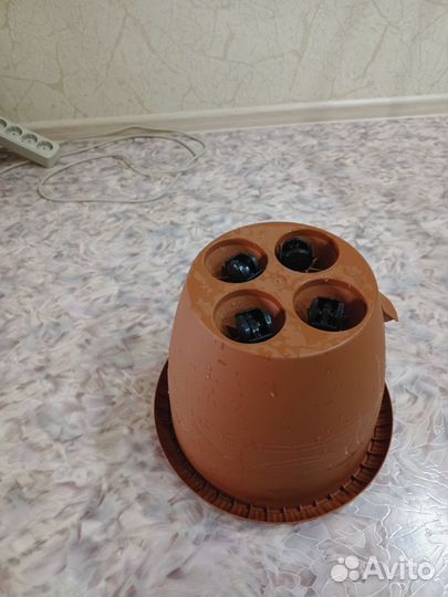 Горшок для цветов высокий