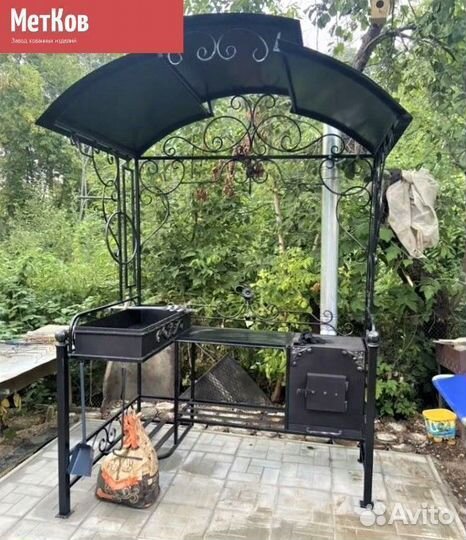 Кованые мангалы с крышей