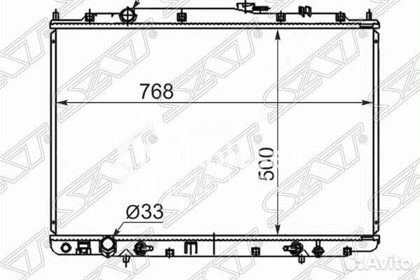 Радиатор acura MDX/honda pilot 01-06