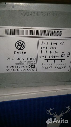 Продам штатную магнитолу на Volkswagen Touareg