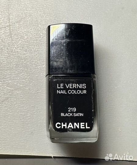 Лак для ногтей chanel 219 black satin