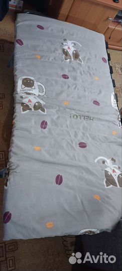 Раскладушка с матрасом десткая 145x70