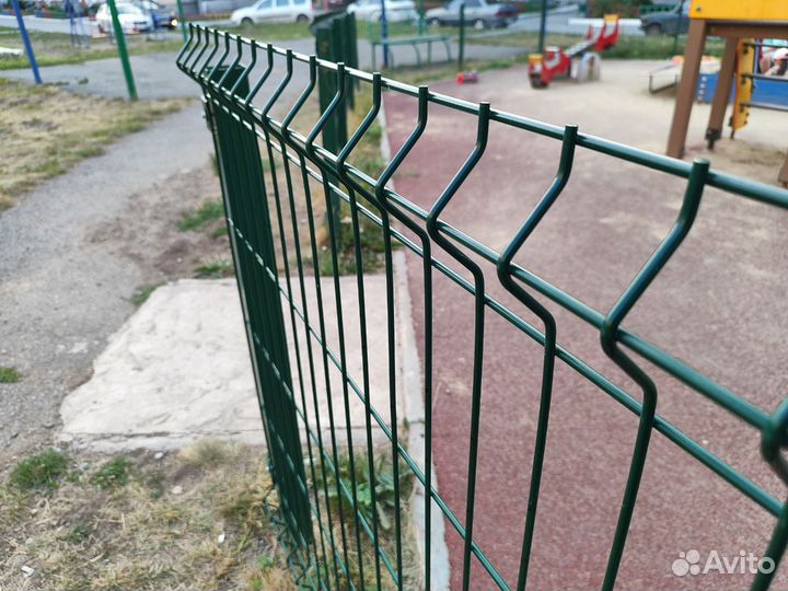 Монтаж забора 3d сетка