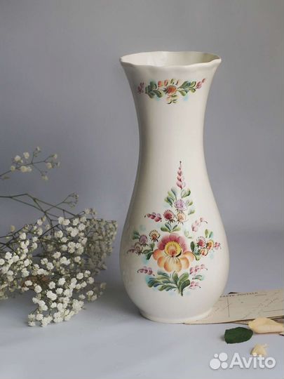 Ваза керамика для цветов ручная роспись