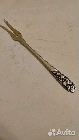 Серебряная вилочка для лимона.сссср