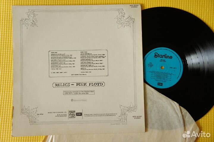 Pink Floyd - Relics (UK-1971-LP) англия