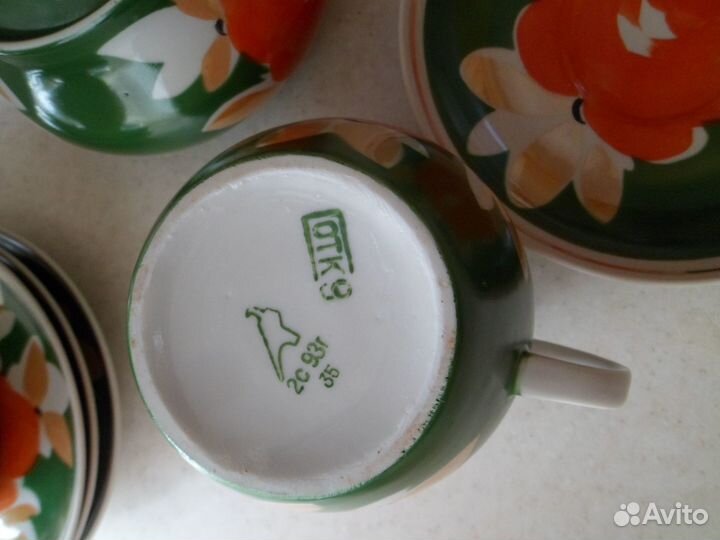 Чайный сервиз СССР Дулево, зик