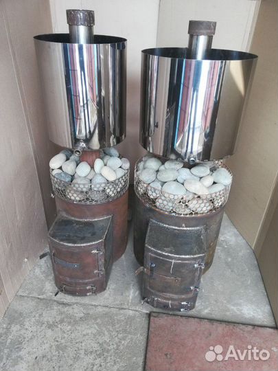 Печи для бани с баками