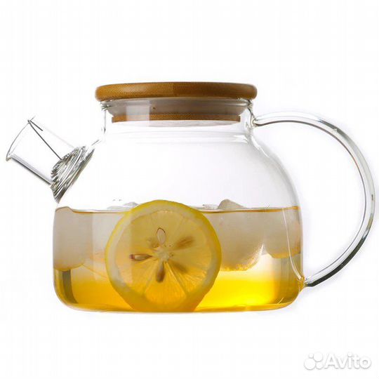 Стеклянный заварочный чайник 1 литр