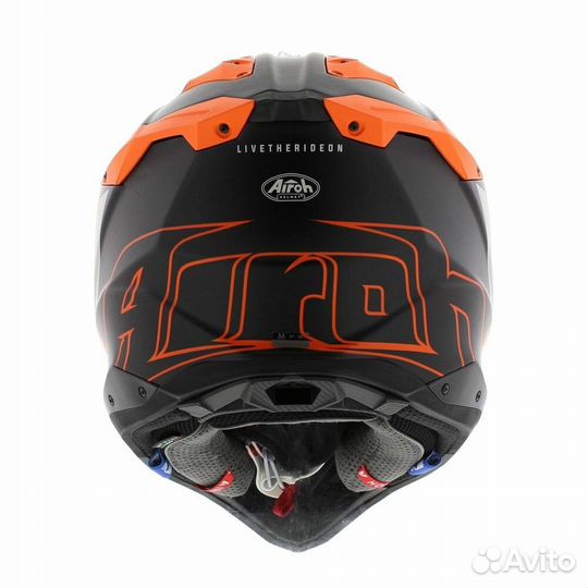 Мотошлем airoh aviator 3 glory orange matt