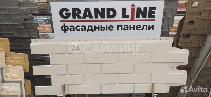 Фасадные панели Grand Line Кирпич Клинкерный classic Молочный