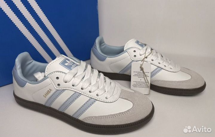 Adidas Samba halo blue