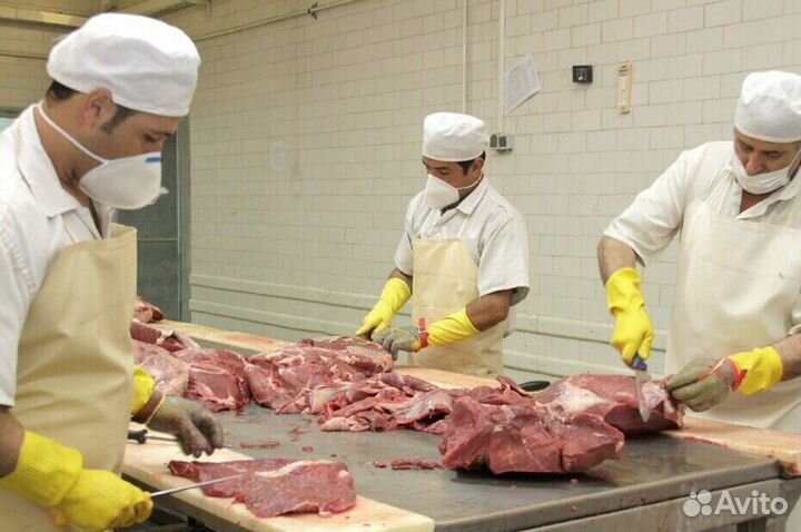 Разнорабочий на мясокомбинат(вахта)