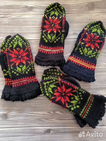 Варежки ручной работы