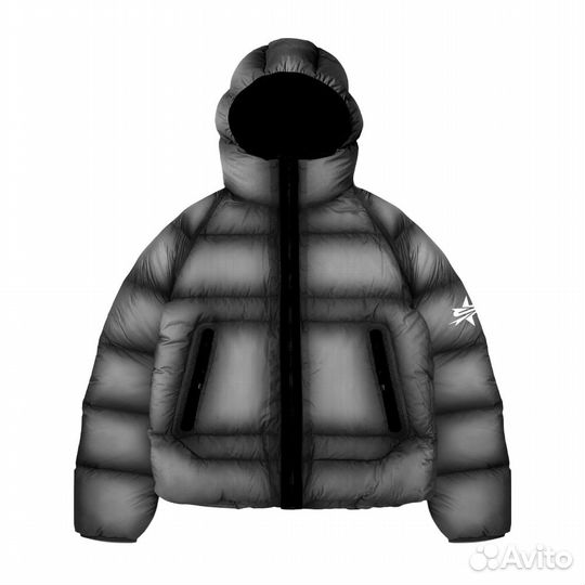 Пуховик tommy sinny shade gray puffer