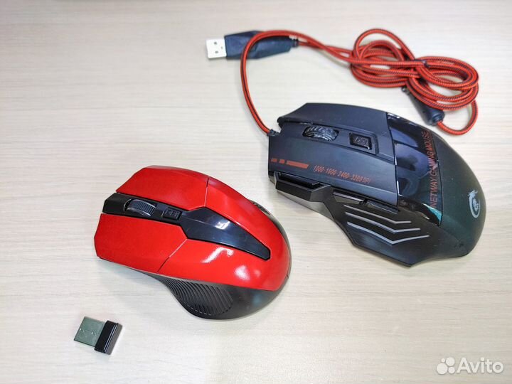 Мышь проводная и беспроводная