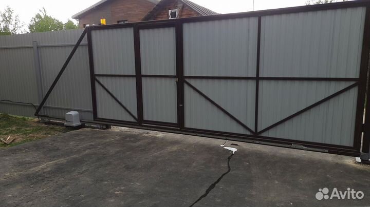Откатные ворота под ключ