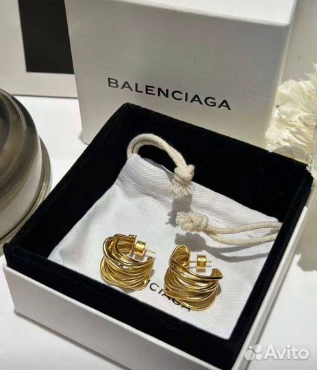 Серьги balenciaga