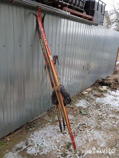 Лыжи беговые СССР деревянные