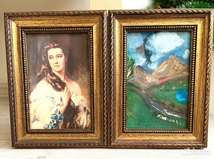 Винтажные картины пейзаж портрет Италия