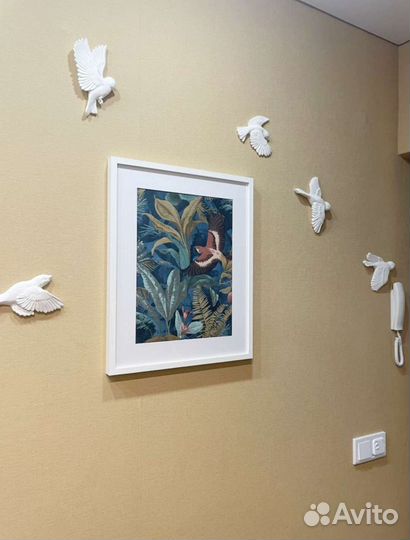 Пано на стену Полет птиц, парящие птицы