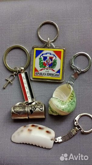 Брелоки сувенирные из разных стран