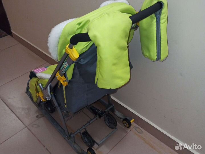 Детские санки коляска ника