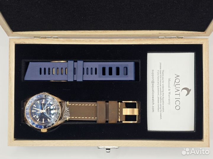 Новые часы Aquatico Sea Star GMT бронза