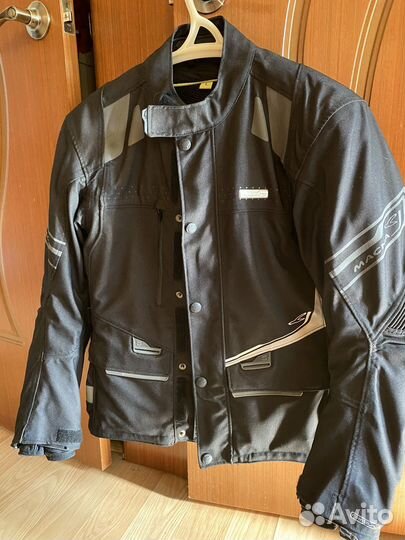 Мотокуртка кожаная мужская 48 размер