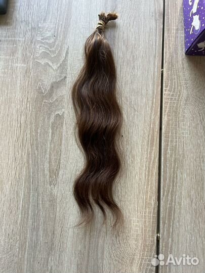 Волосы для наращивания славянка, 40 см, срез