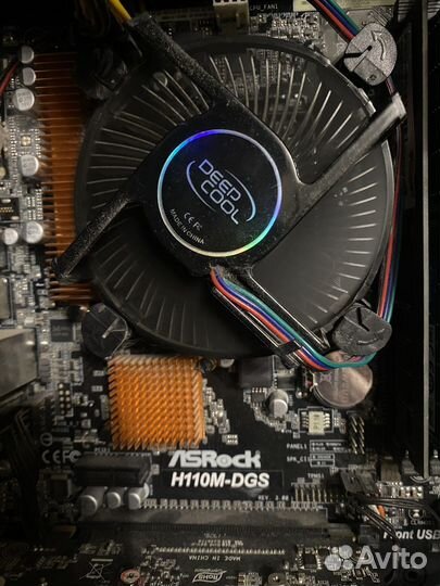 Процессор intel pentium g4560 + h110m