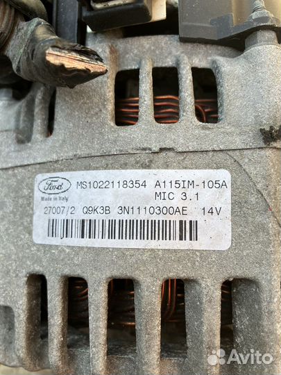 Генератор форд фокус 2 1,6