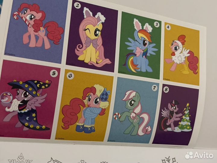 My Little Pony раскраски и наклейки