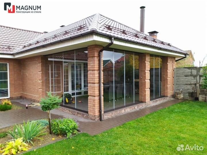 Безрамное остекление для терасс, балконов, веранд