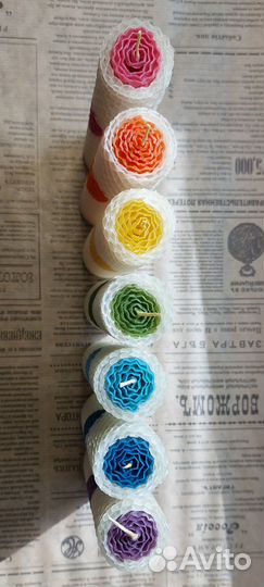 Свечи из вощины, набор