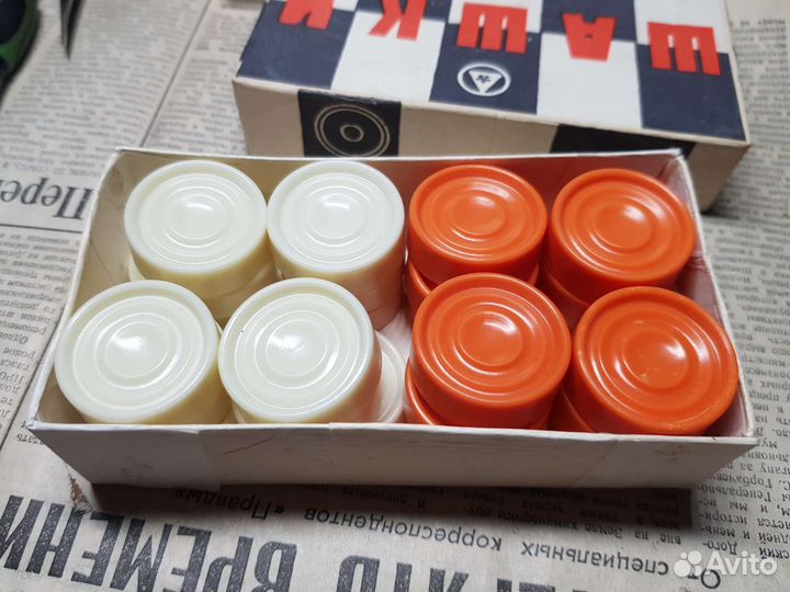 Шашки винтажные в оригинальной коробке, СССР