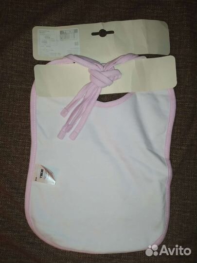 Набор слюнявчиков 2шт хлопок